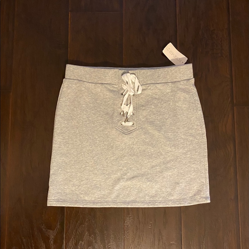 Forever21 Heather Gray Lounge Mini Skirt